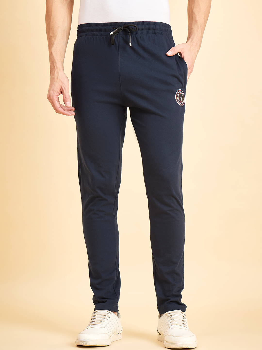    			BRONATION Navy Cotton Blend Men's Trackpants ( Pack of 1 )