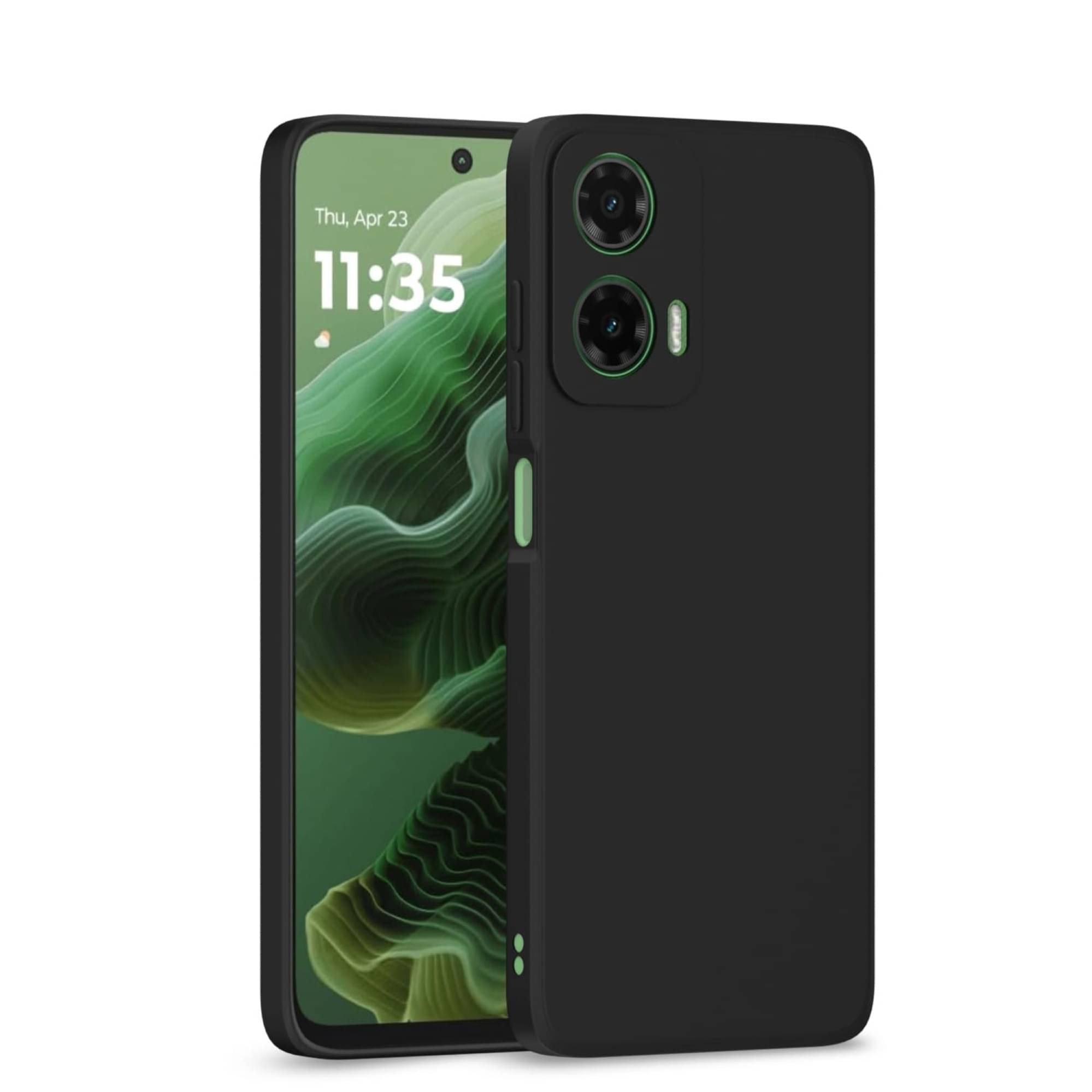     			Case Vault Covers Silicon Soft cases Compatible For Silicon Moto G35 5G ( )