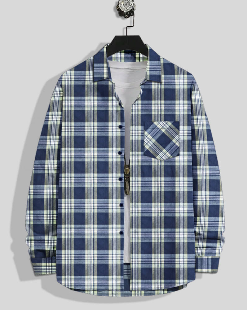 Eyebogler Cotton Blend Regular Fit Checks Full Sleeves Men's Casual Shirt - Mint Green ( Pack of 1 ) Eyebogler Cotton Blend Regular Fit Checks Full Sleeves Men's Casual Shirt - Mint Green ( Pack of 1 )