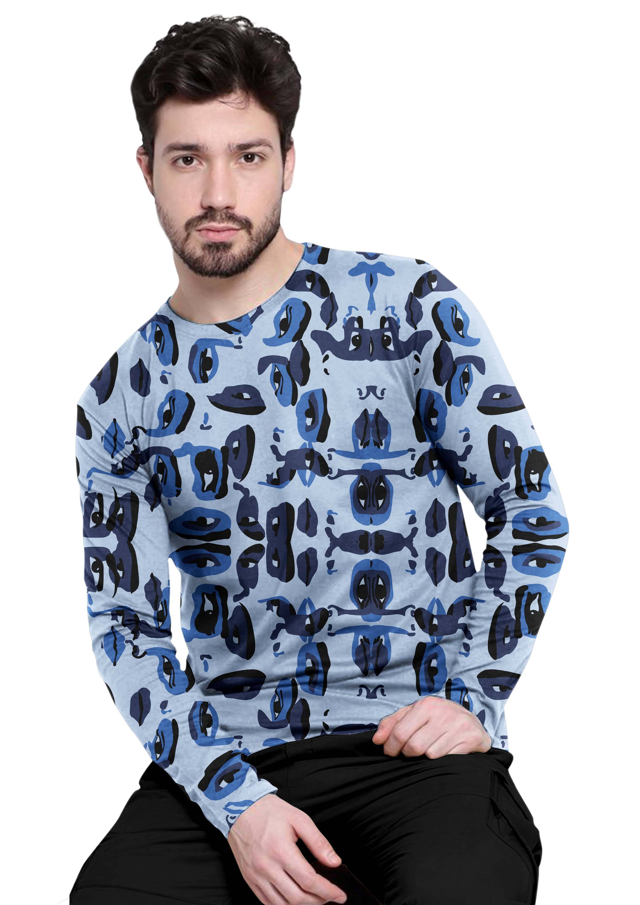 FTX Polyester Regular Fit Printed Full Sleeves Men's Round T-Shirt - Navy ( Pack of 1 ) FTX Polyester Regular Fit Printed Full Sleeves Men's Round T-Shirt - Navy ( Pack of 1 )