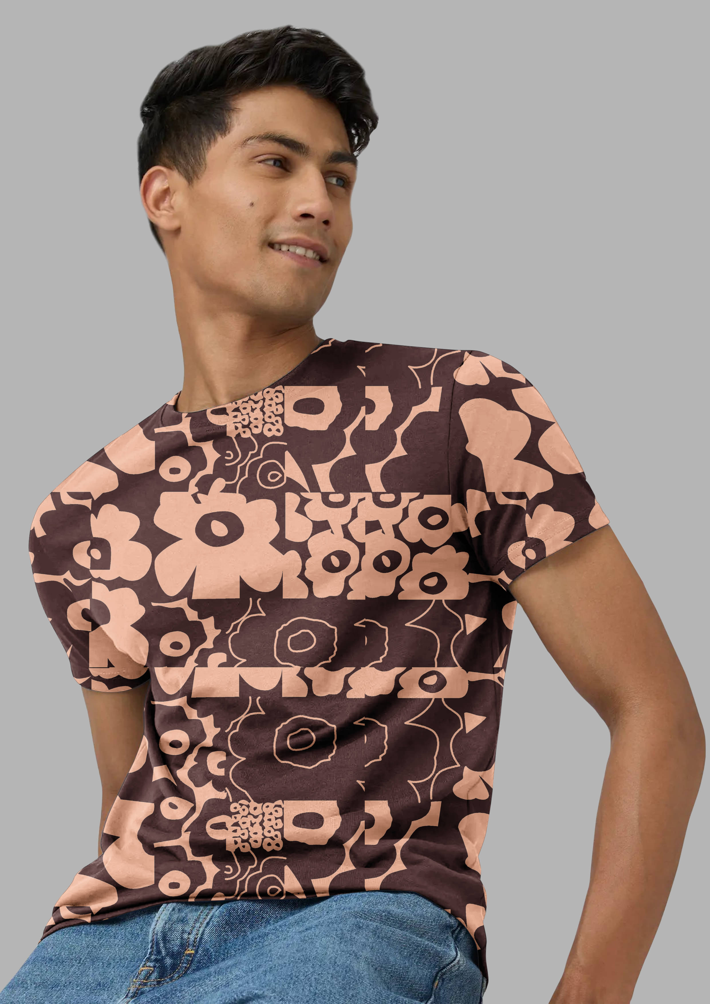 FTX Polyester Regular Fit Printed Half Sleeves Men's Round T-Shirt - Coffee ( Pack of 1 ) FTX Polyester Regular Fit Printed Half Sleeves Men's Round T-Shirt - Coffee ( Pack of 1 )