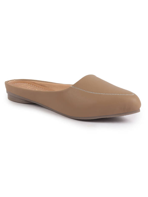     			Fausto Beige Women's Mules Shoes
