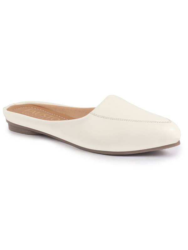 Fausto White Women's Mules Shoes Fausto White Women's Mules Shoes