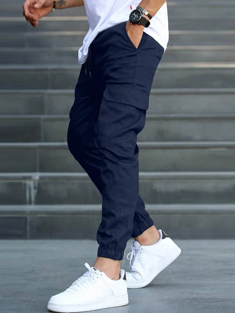     			Forbro Navy Polyester Men's Joggers ( Pack of 1 )