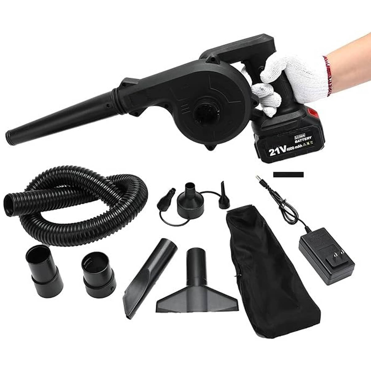     			GEEO - Cordless 2 IN 1 1800W Air Blower Without Variable Speed