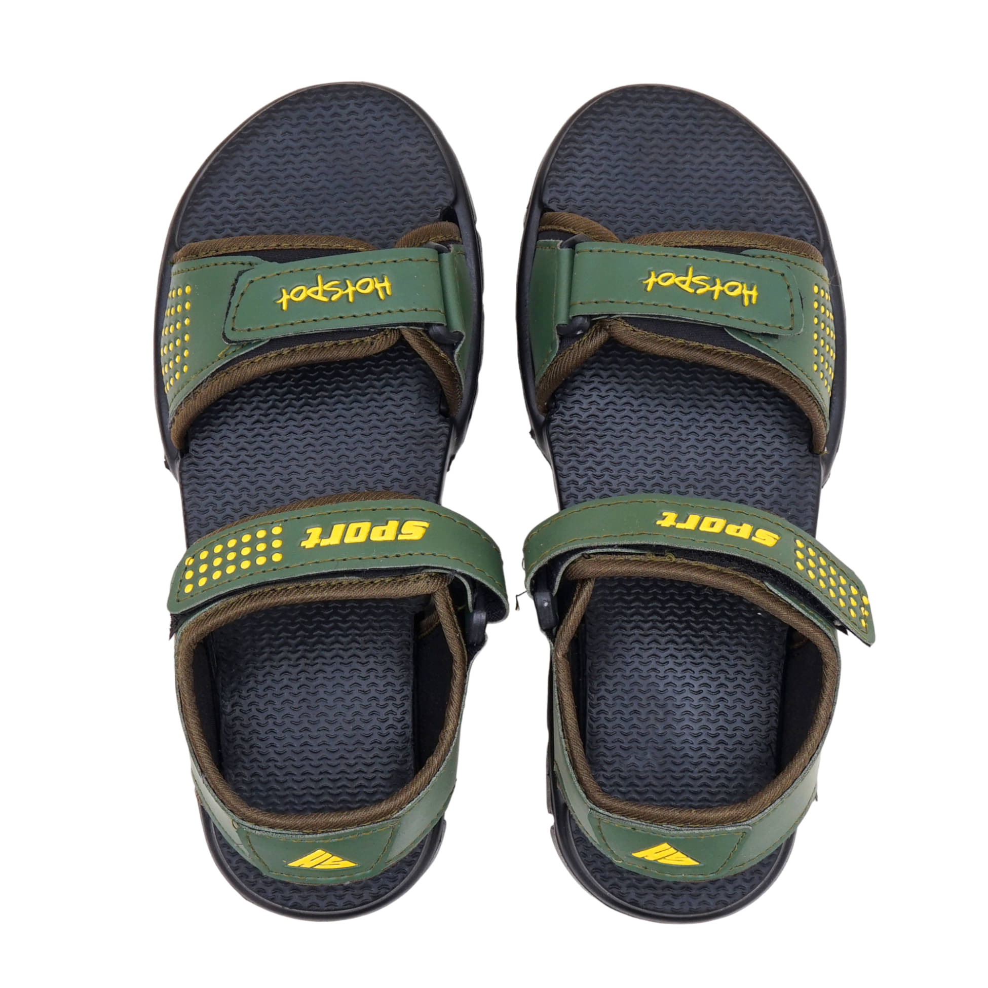     			Hotspot Green Men's Slide Flip Flop