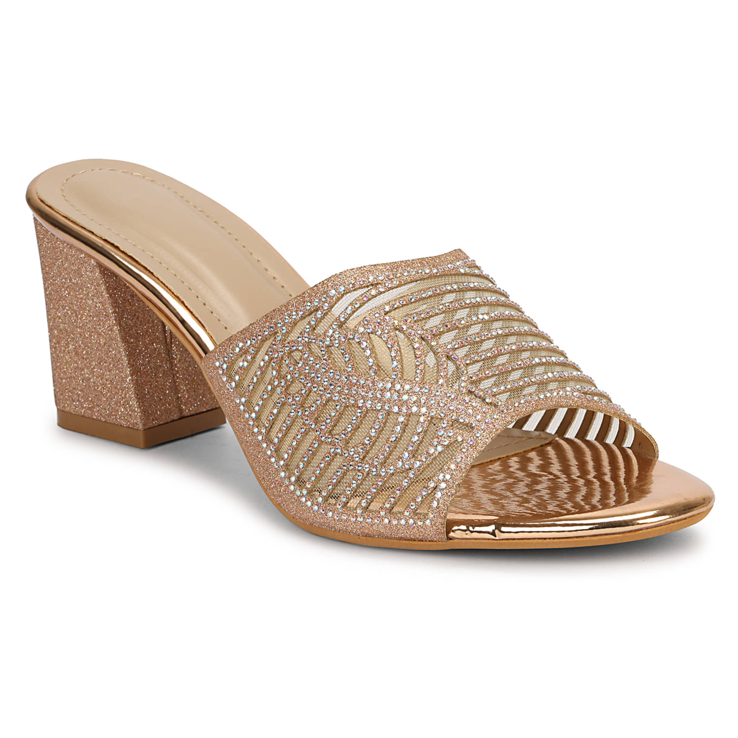     			Ishransh Pink Women's Slip On Heels