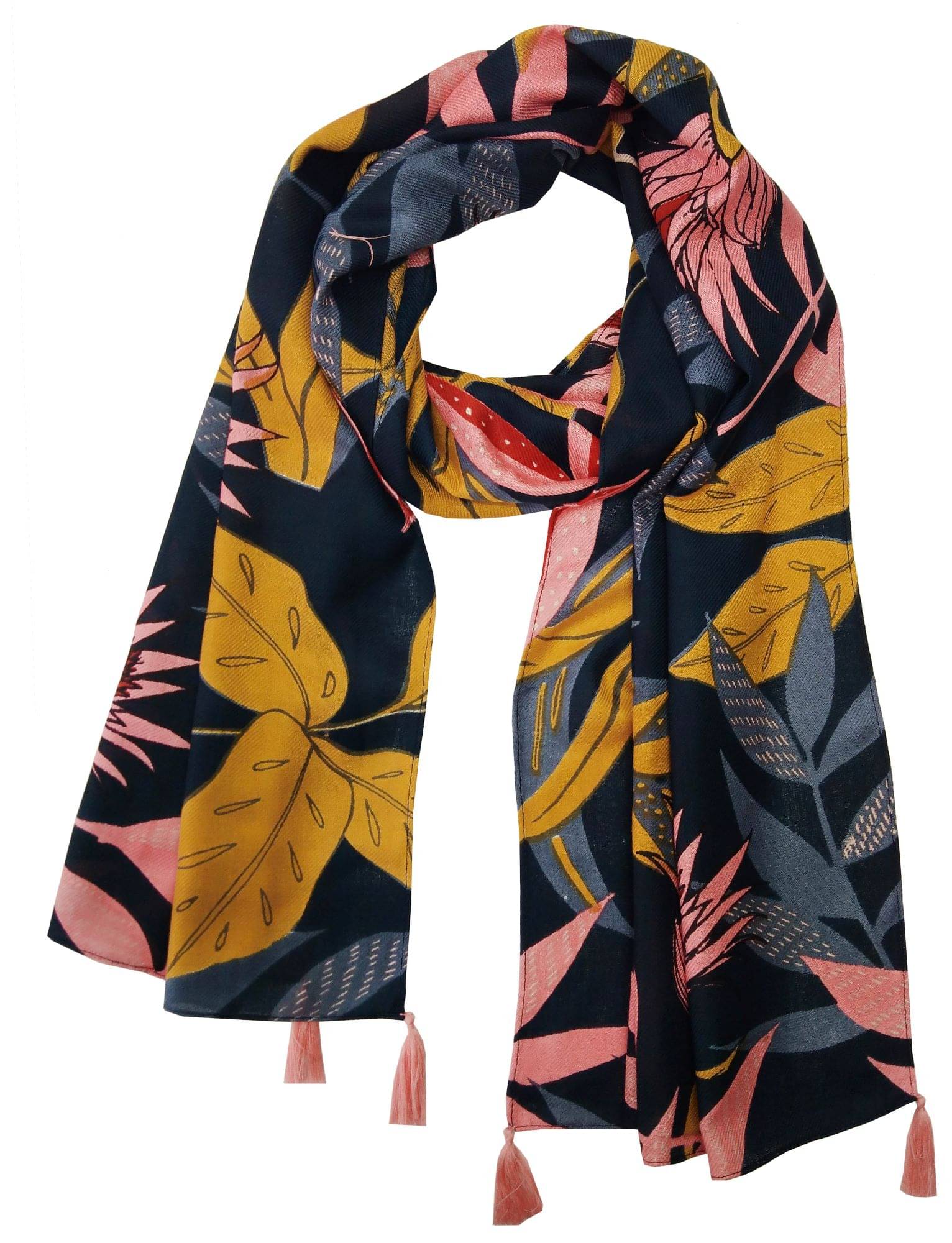 JVNINE Multicolor Polyester Women's Stole ( Pack of 1 ) JVNINE Multicolor Polyester Women's Stole ( Pack of 1 )