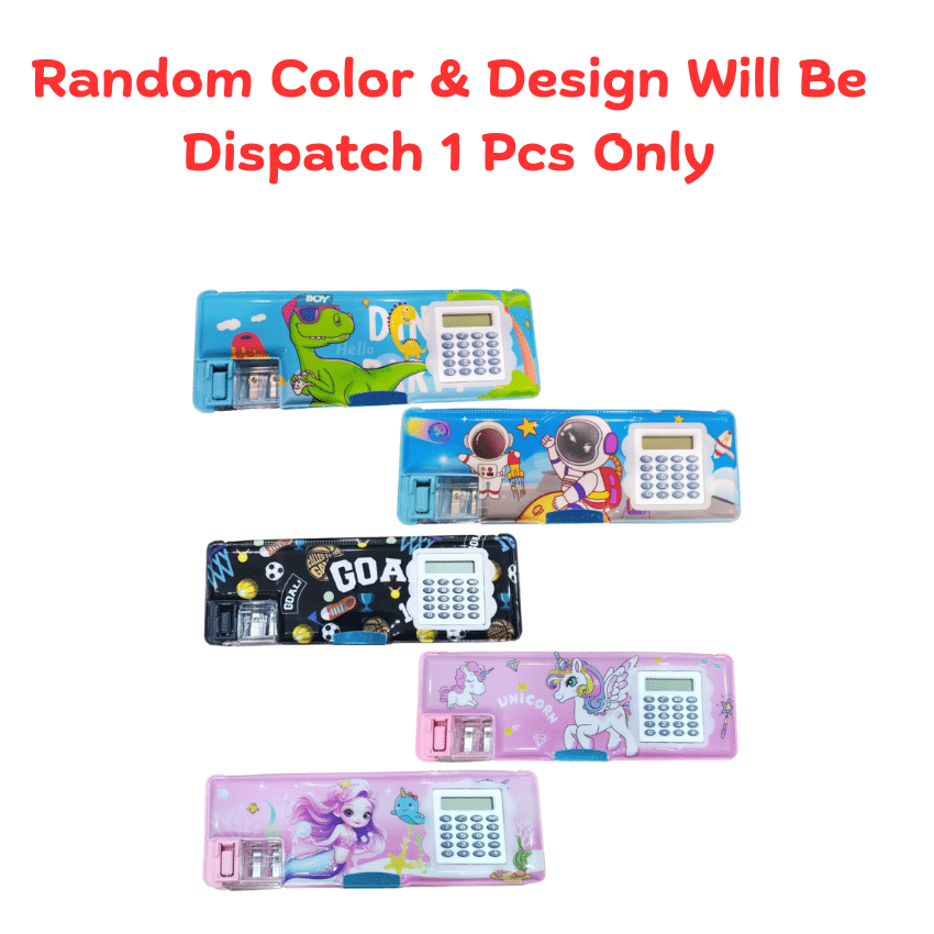 Kalra Magic Double Sided Magnetic Geometry Box, Pencil Box with Calculator for Boys Art Plastic Pencil Box for Girls and Boys Kalra Magic Double Sided Magnetic Geometry Box, Pencil Box with Calculator for Boys Art Plastic Pencil Box for Girls and Boys