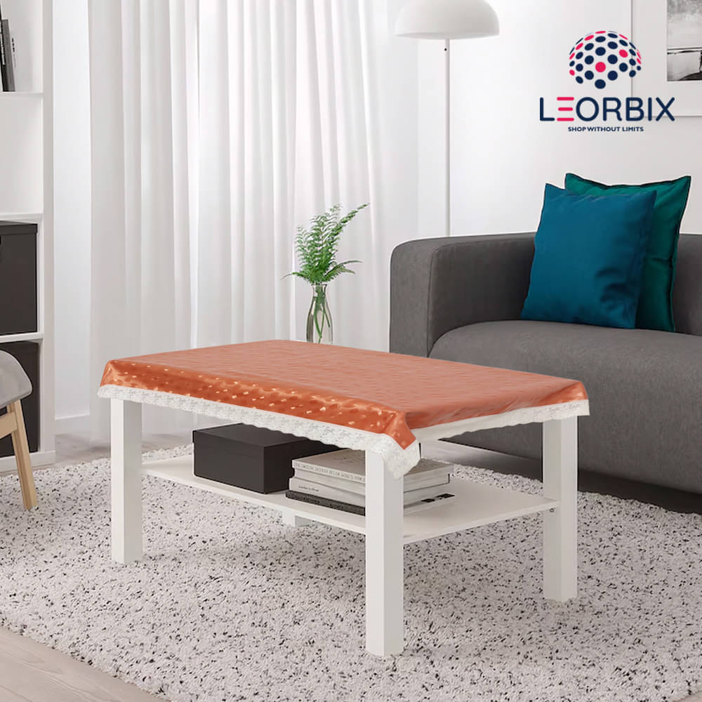     			LEORBIX Solid PVC 4 Seater Rectangle Table Cover ( 152 x 101 ) cm Pack of 1 Maroon
