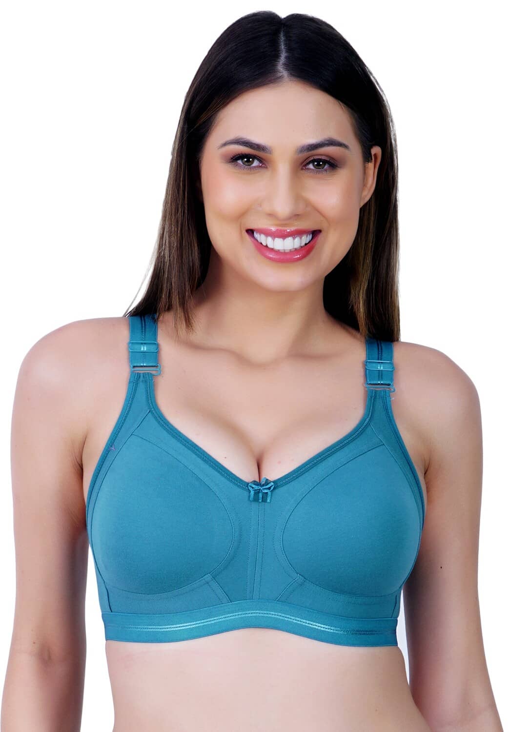 Ladyland Pack of 1 Cotton Blend Non Padded Everyday Bra For Women ( Multicolor )
