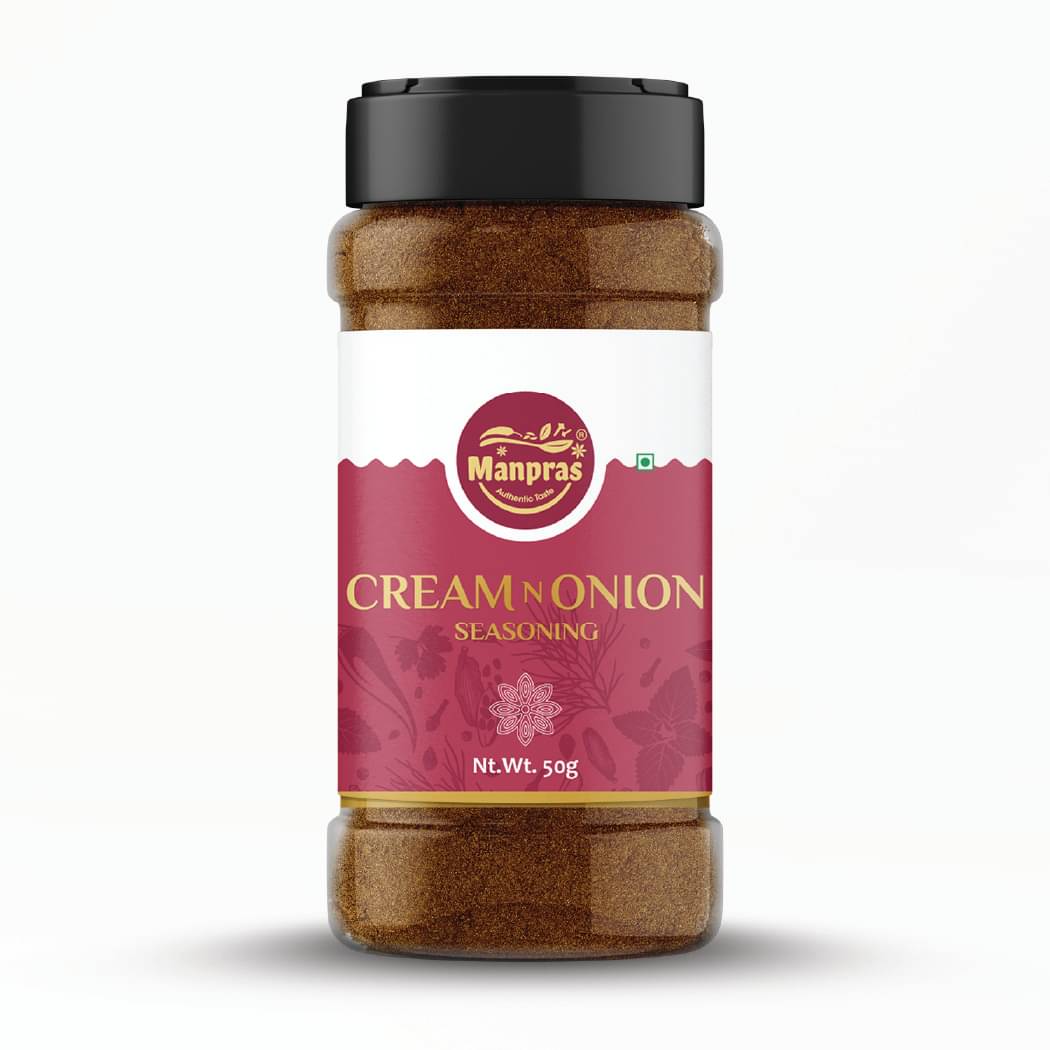 MANPRAS Cream N Onion Seasoning 50Gms. Each (Pack of 3) 150 gm MANPRAS Cream N Onion Seasoning 50Gms. Each (Pack of 3) 150 gm