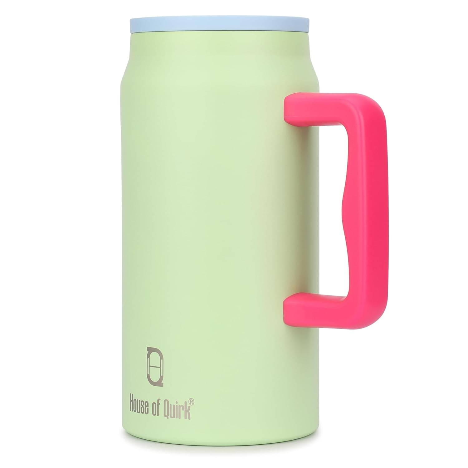     			Mug Tumbler with Handle and Straw Water Bottle
