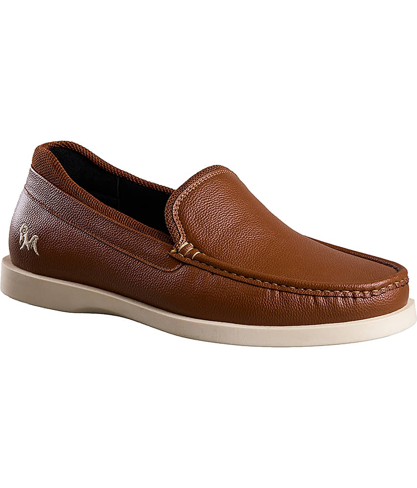 Neemans The Luxe Loafers Tan Men's Slip on Shoes - Formal Shoes | Buy online on ZillyBuy
