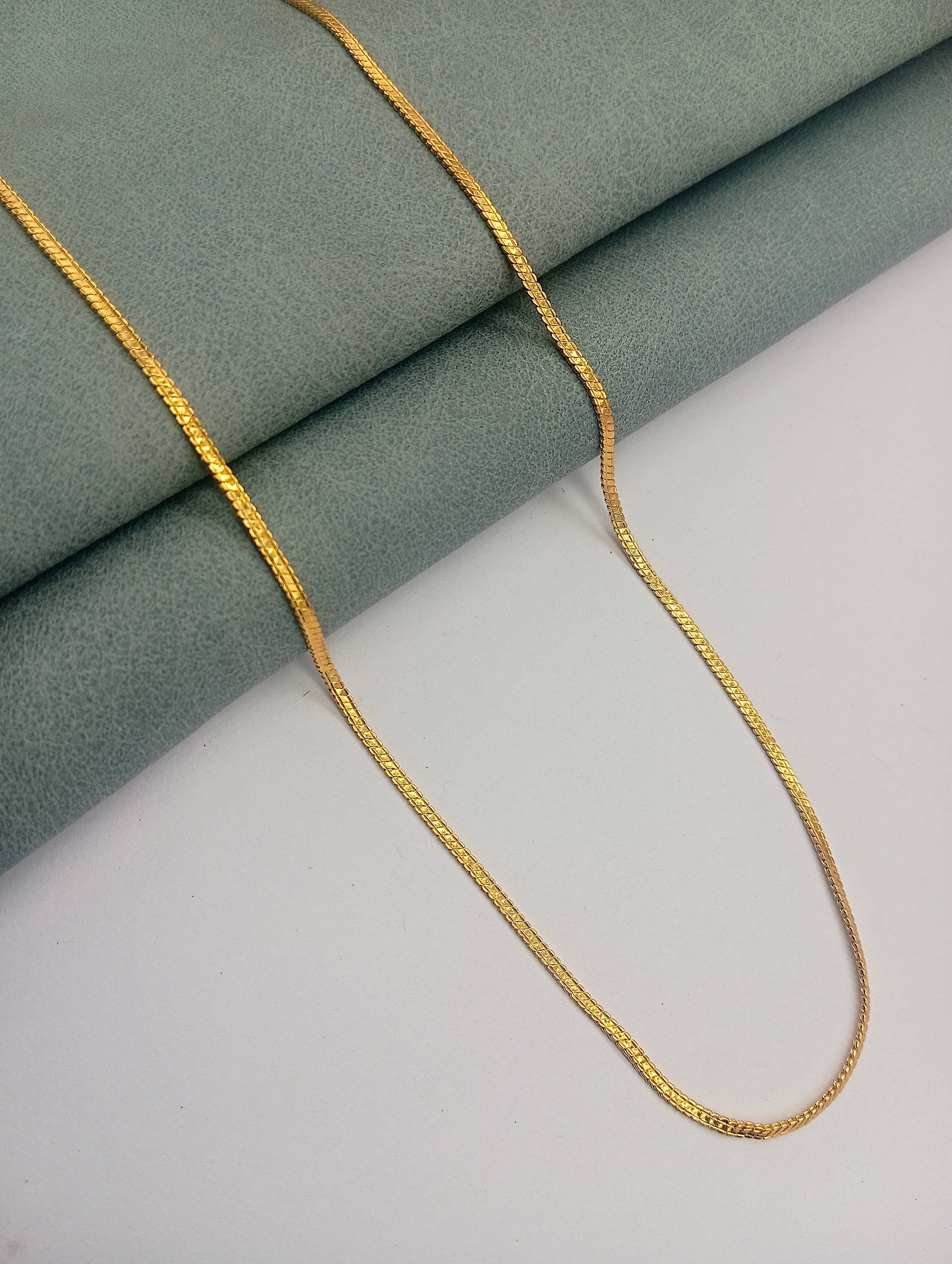     			RANEM Gold Plated Chain ( Set of 1 )