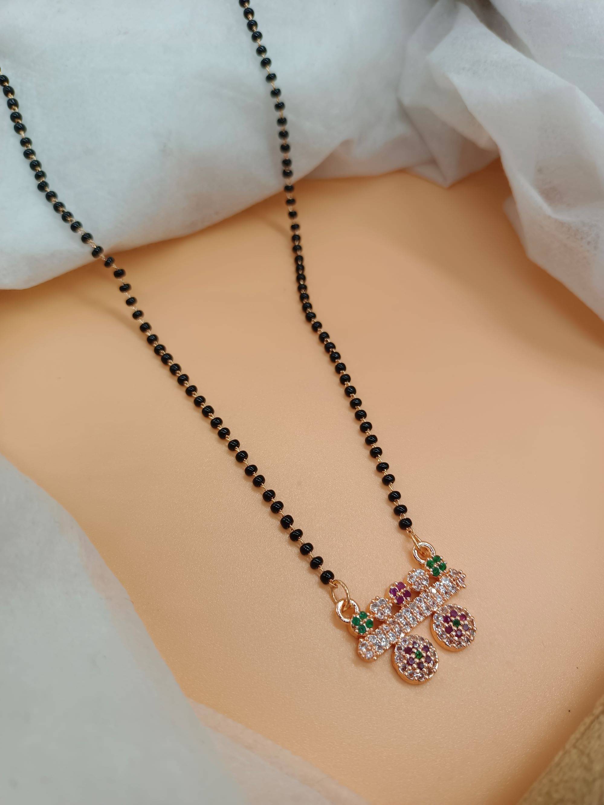 SHANKH-KRIVA Rose Gold Mangalsutra ( Pack of 1 ) SHANKH-KRIVA Rose Gold Mangalsutra ( Pack of 1 )