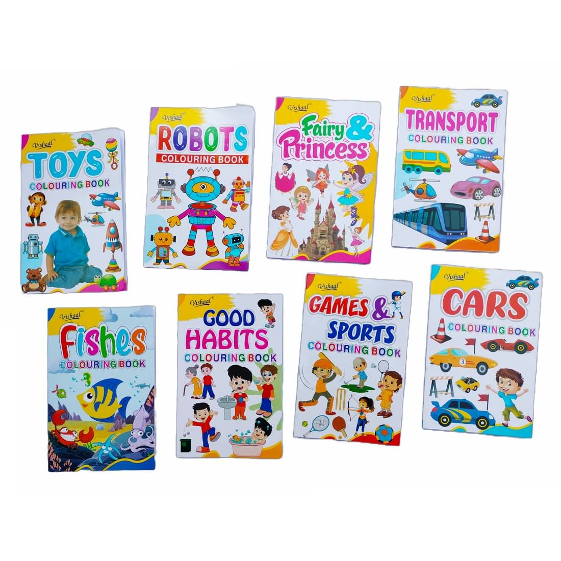 Set of 8 Colouring & Activity Books for Kids (3-8 Years) – Fun & Learning Combined! Set of 8 Colouring & Activity Books for Kids (3-8 Years) – Fun & Learning Combined!