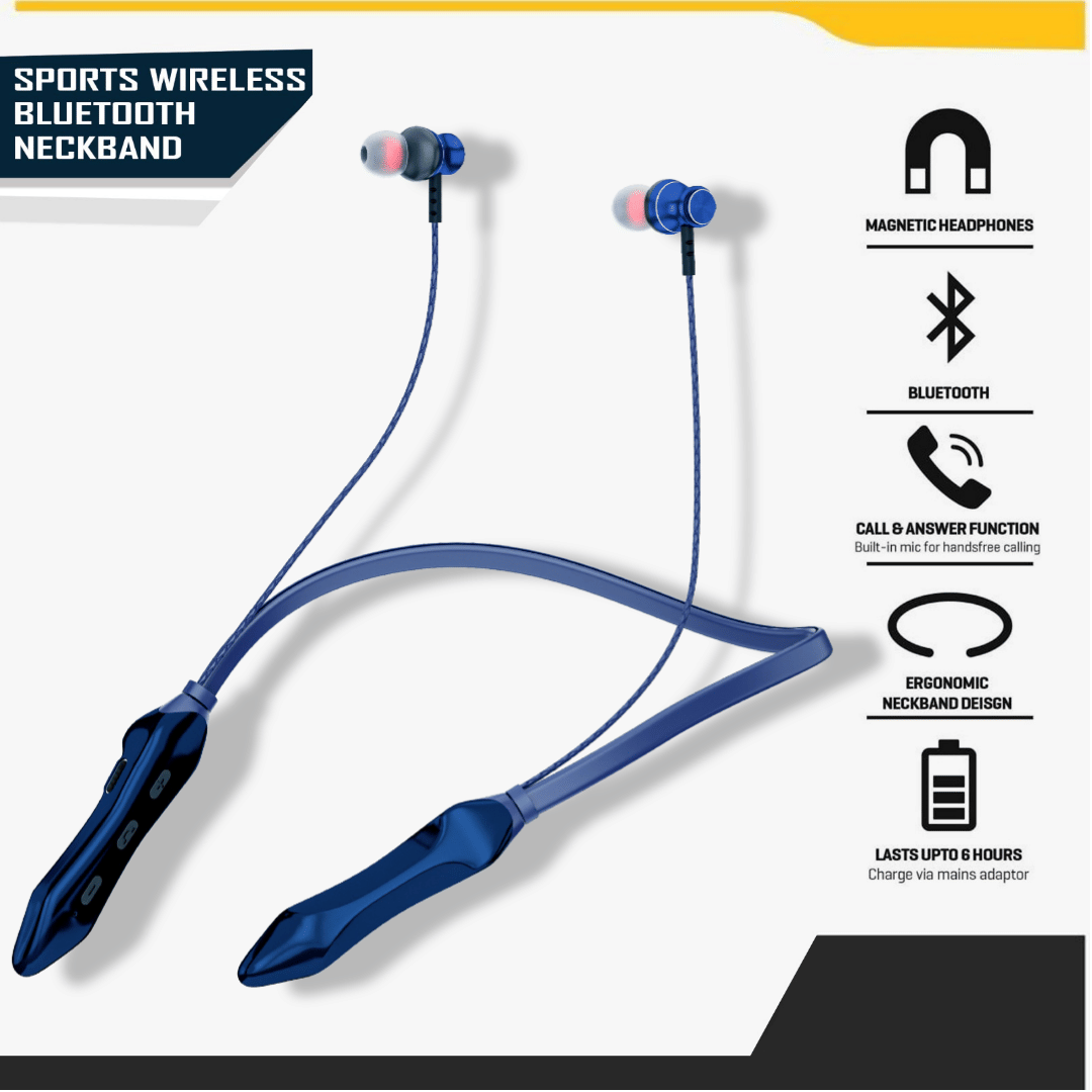     			Shop To Shop In-the-ear Bluetooth Headset with Upto 20h Talktime Deep Bass - Blue