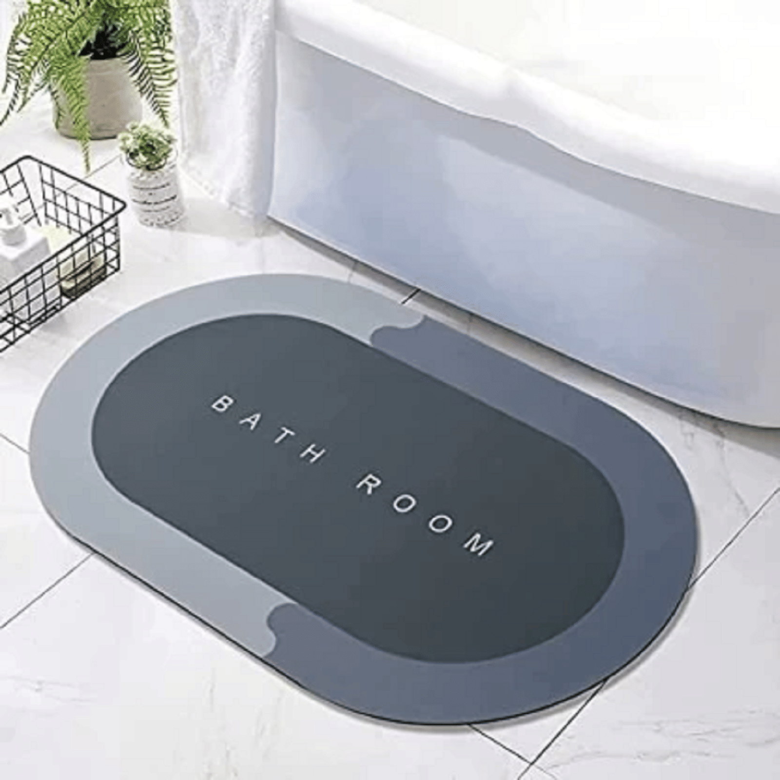     			Shopeleven Gray Rubber Floor Mat ( Pack of 1 )