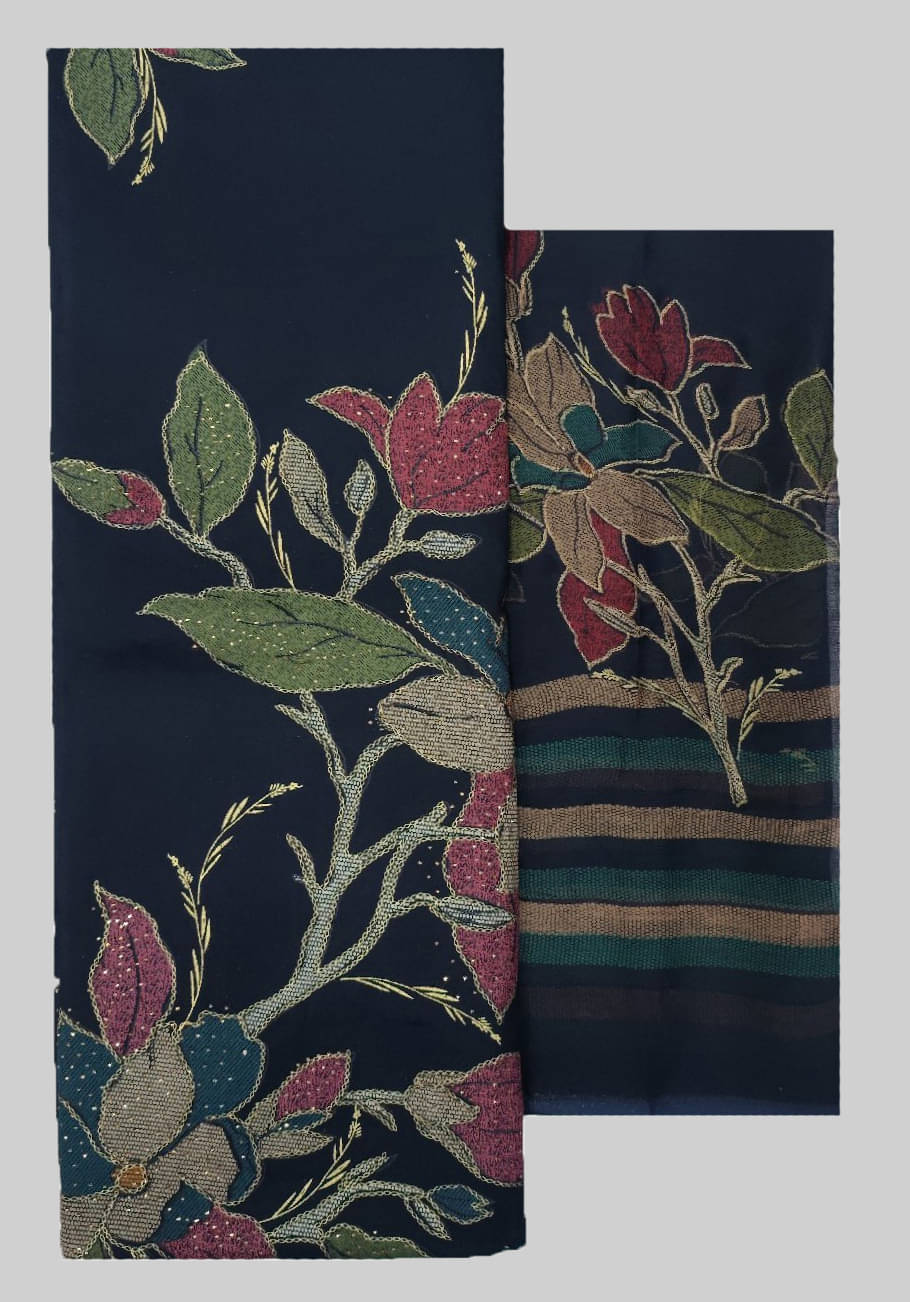 Soul Essence Unstitched Cotton Printed Dress Material - Navy Blue ( Pack of 1 ) Soul Essence Unstitched Cotton Printed Dress Material - Navy Blue ( Pack of 1 )