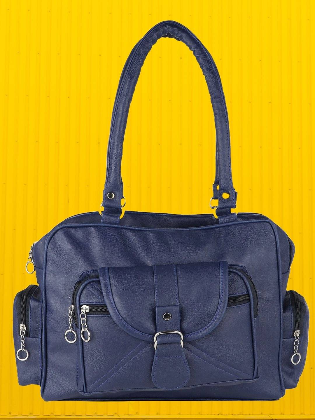     			Springberry Satchel Bag PU Set of 1 ( Blue )