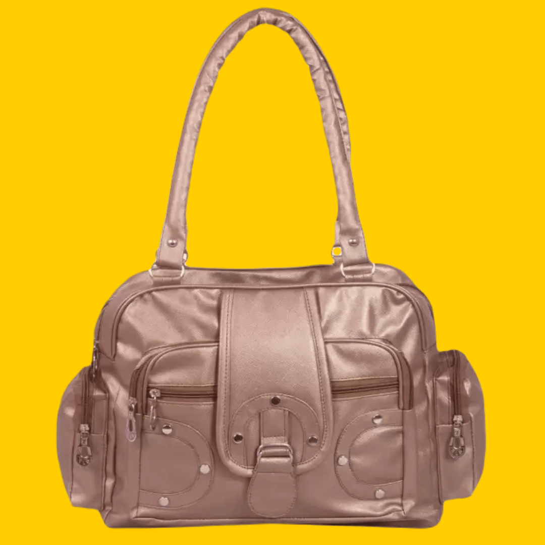     			Springberry Satchel Bag PU Set of 1 ( Brown )