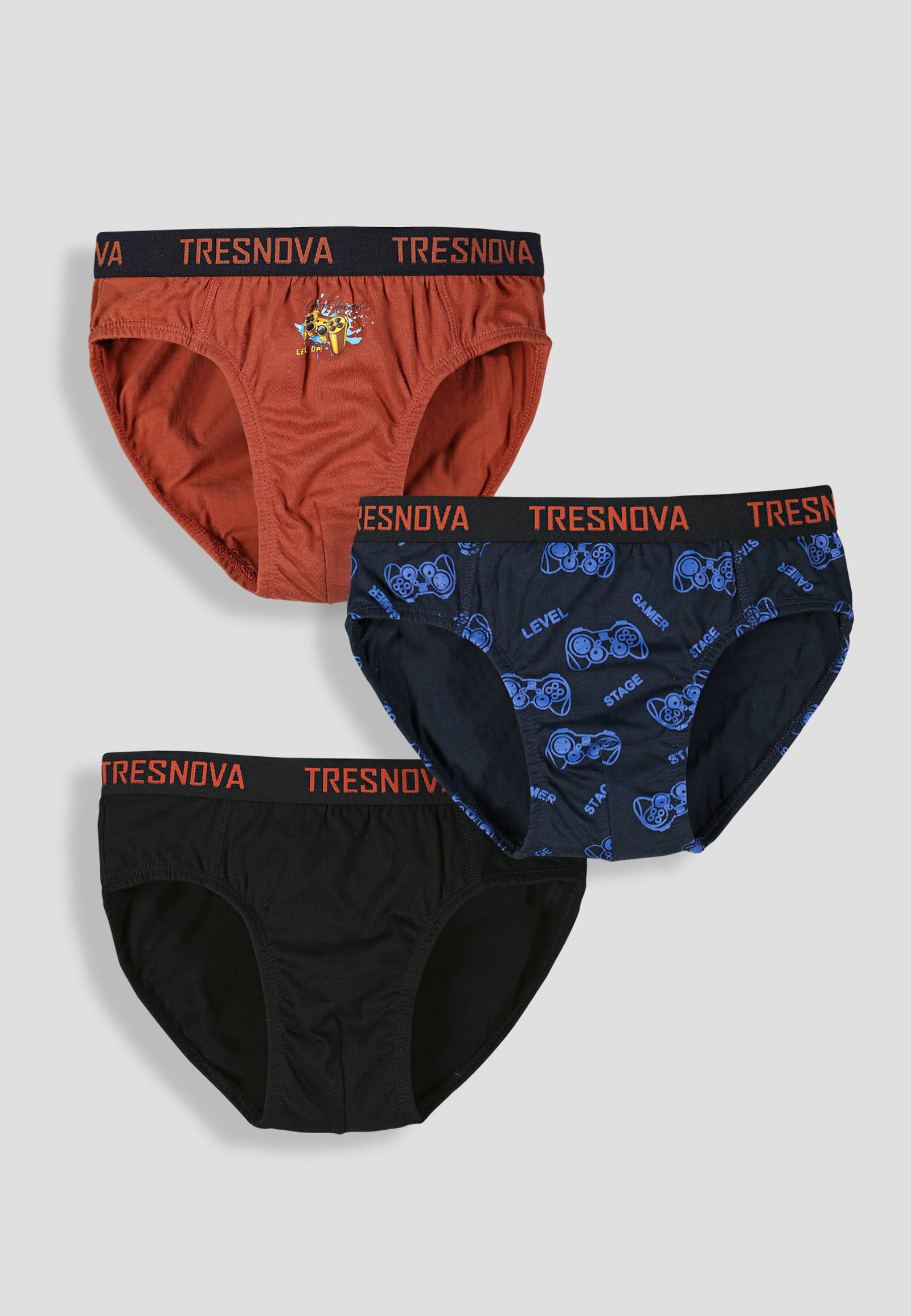     			TRESNOVA Pack of 3 Boys Cotton Briefs ( Multicolor 1 )