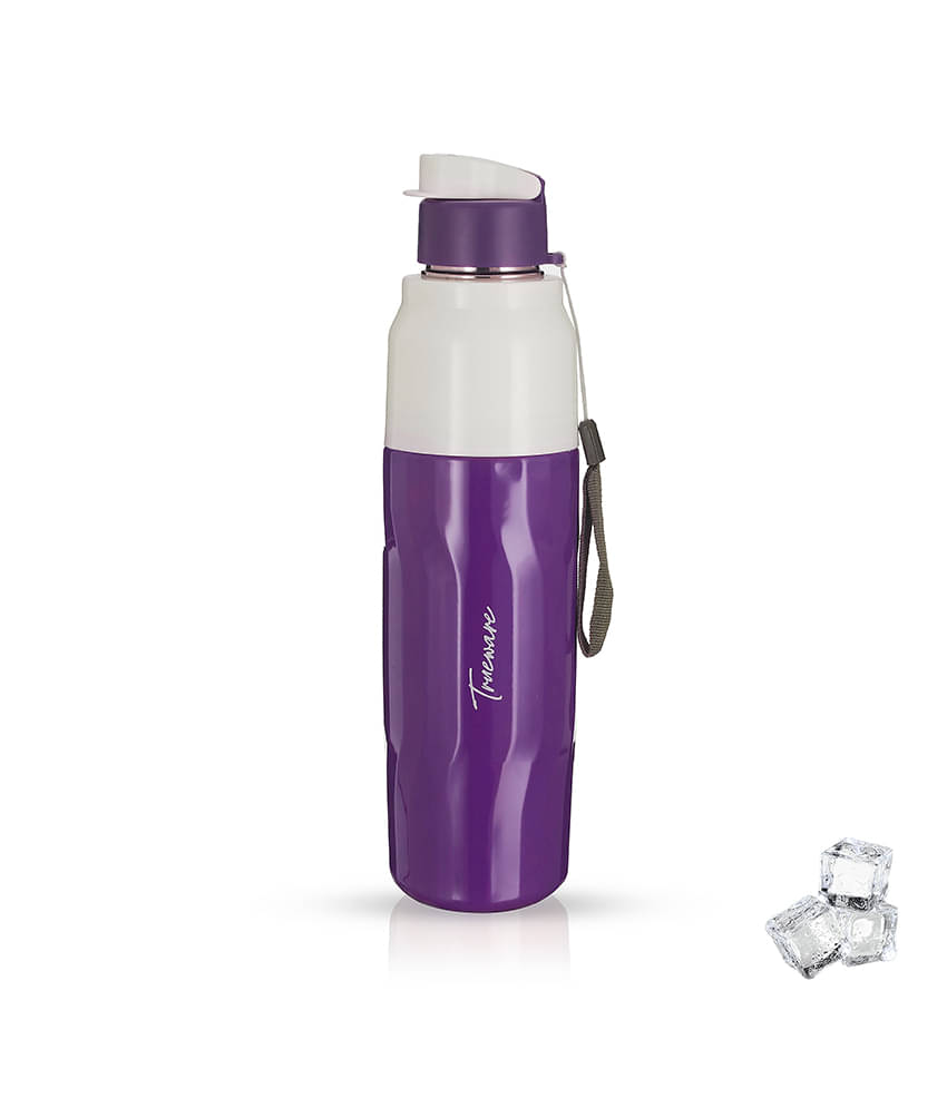     			Trueware Blink Insulated Plastic & Purple Stainless Steel School Water Bottle 750 mL ( Set of 1 )