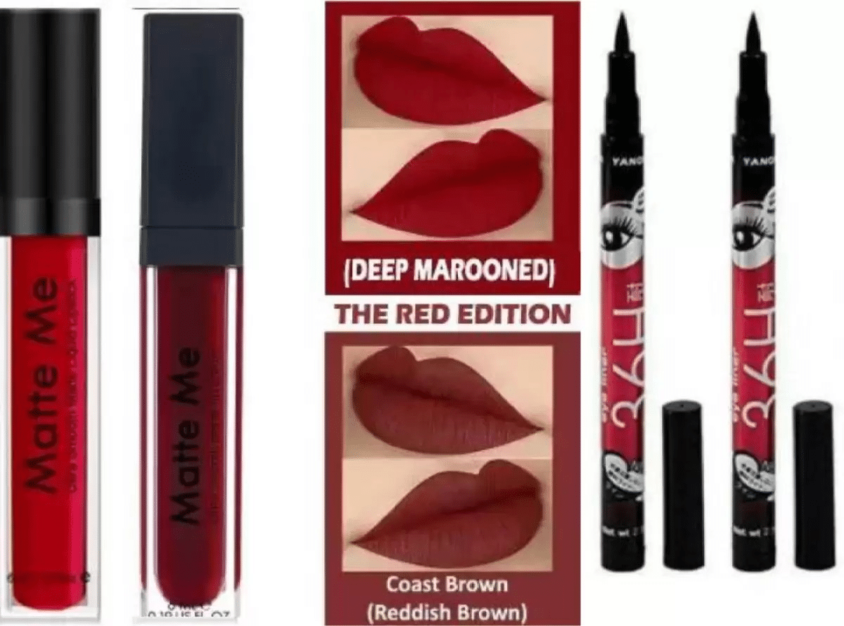     			Venus Traders Multi Matte Eye Liner Stick ( Pack of 4 )