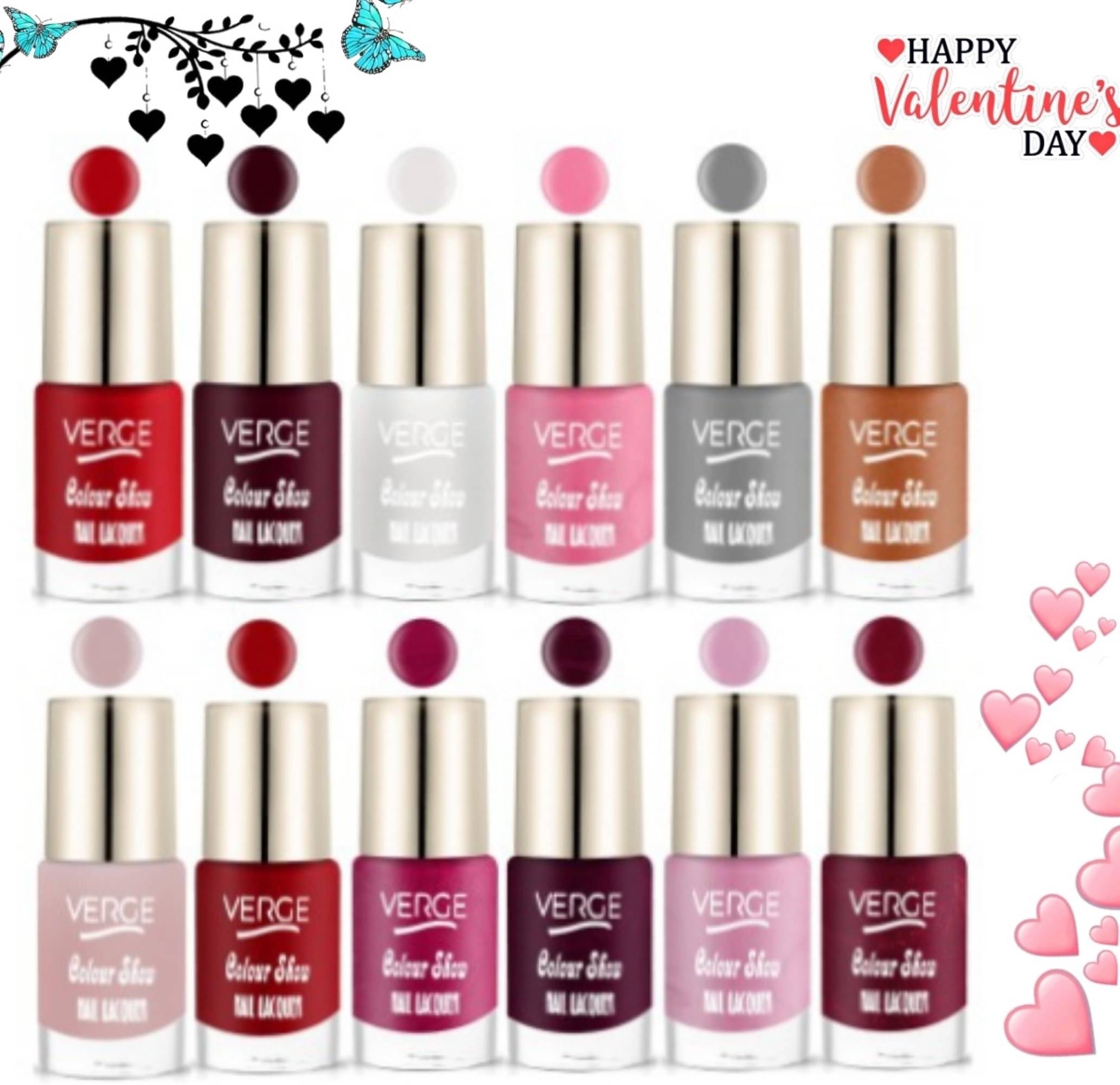     			Verge Multi Nail Polish Kit 72 ( Pack of 12 )