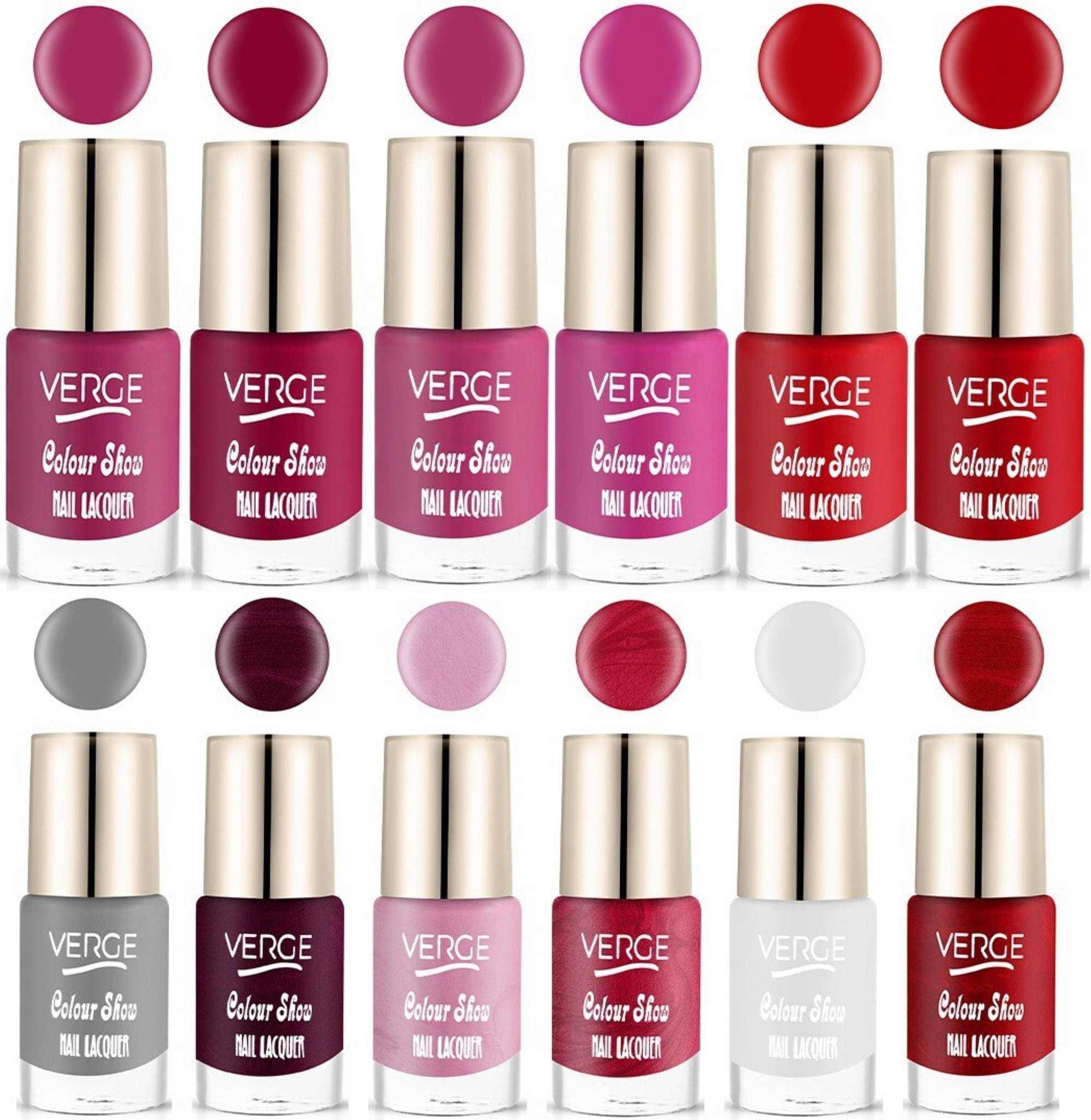     			Verge One Stroke Finish Long Lasting Chip Resistant Nail Polish (Pack of 12)