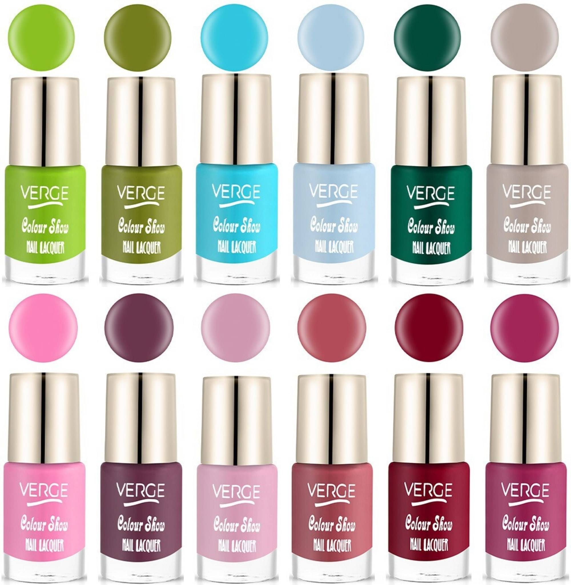     			Verge Multi Nail Polish Kit 72 ( Pack of 12 )