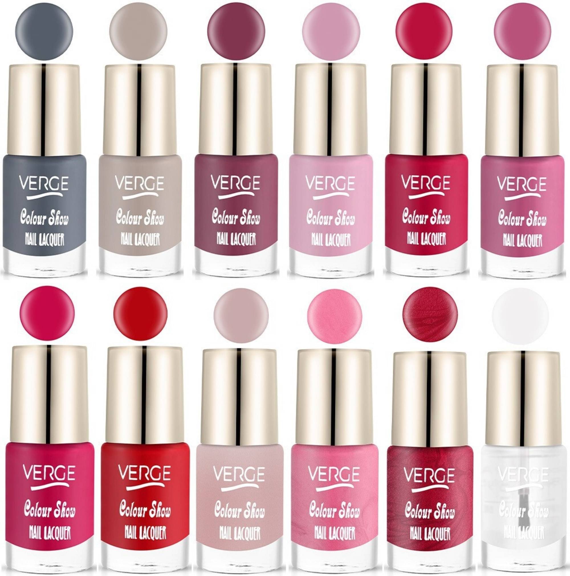 Verge Multi Nail Polish Kit With Trendy Shades Chip-Resistant Formula (Pack of 12)     			Verge Multi Nail Polish Kit With Trendy Shades Chip-Resistant Formula (Pack of 12)