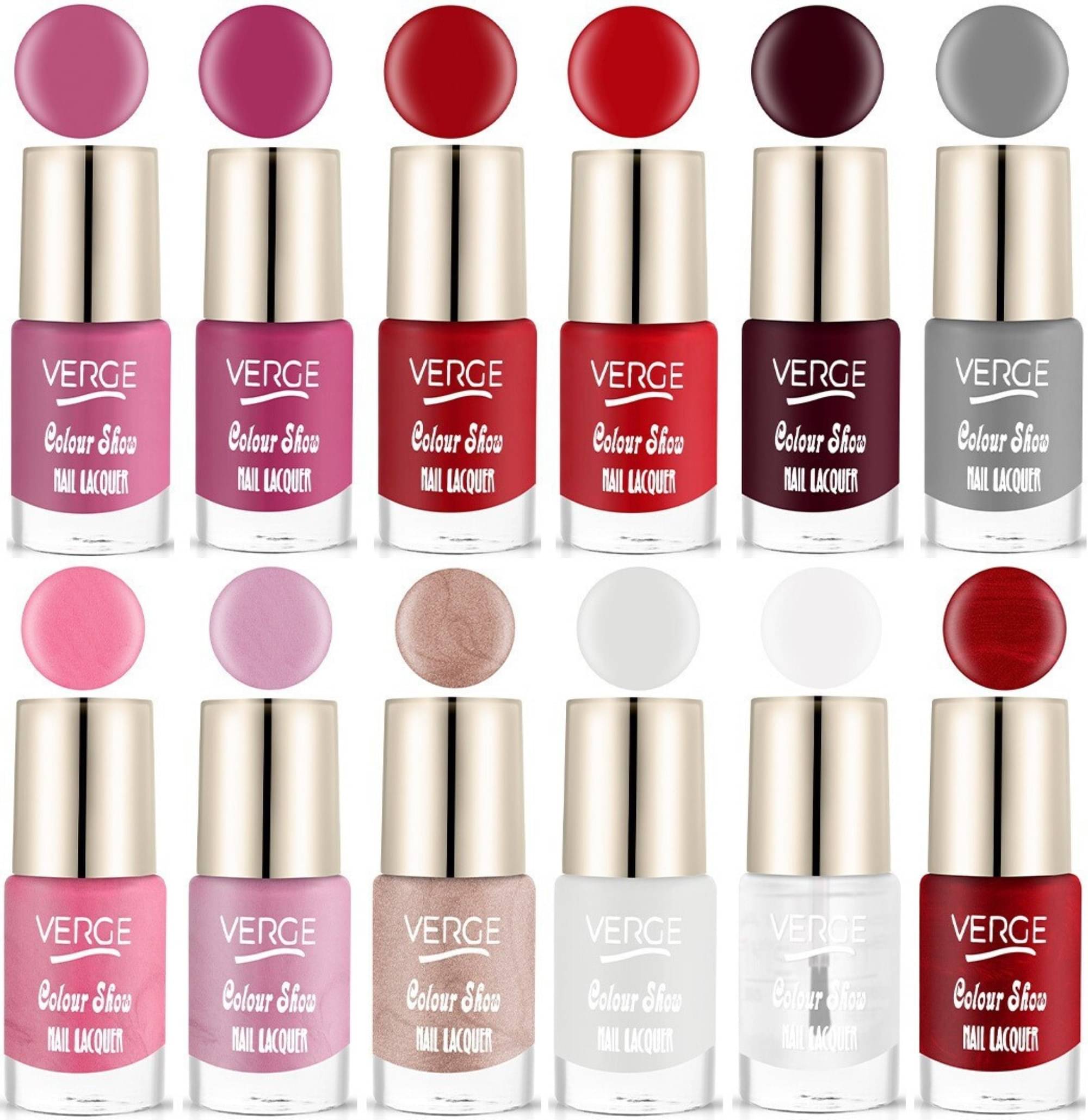     			Verge One Stroke Finish Long Lasting Chip Resistant Nail Polish (Pack of 12)
