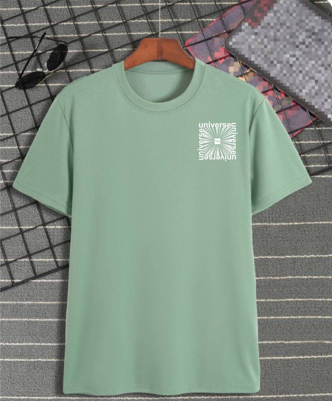     			ekadravin Cotton Oversized Fit Printed Half Sleeves Men's Round T-Shirt - Green ( Pack of 1 )