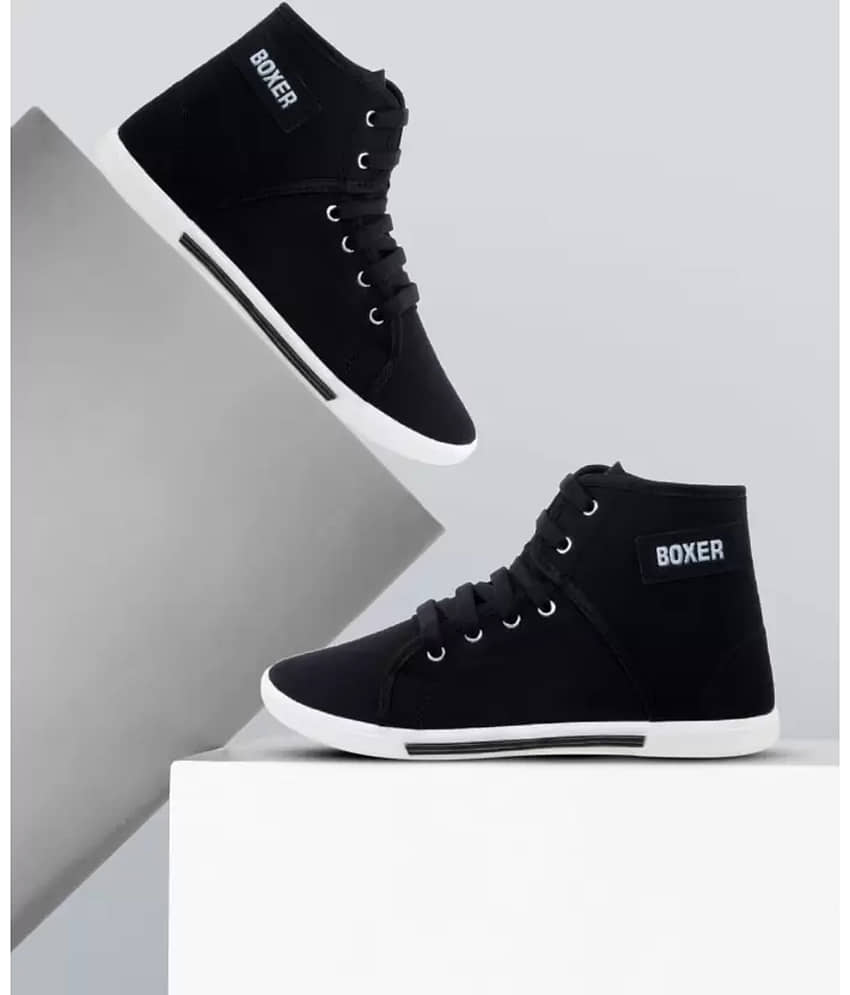 hotstyle BOXER Black Men's High Tops Shoes - Casual Shoes | Buy online on ZillyBuy