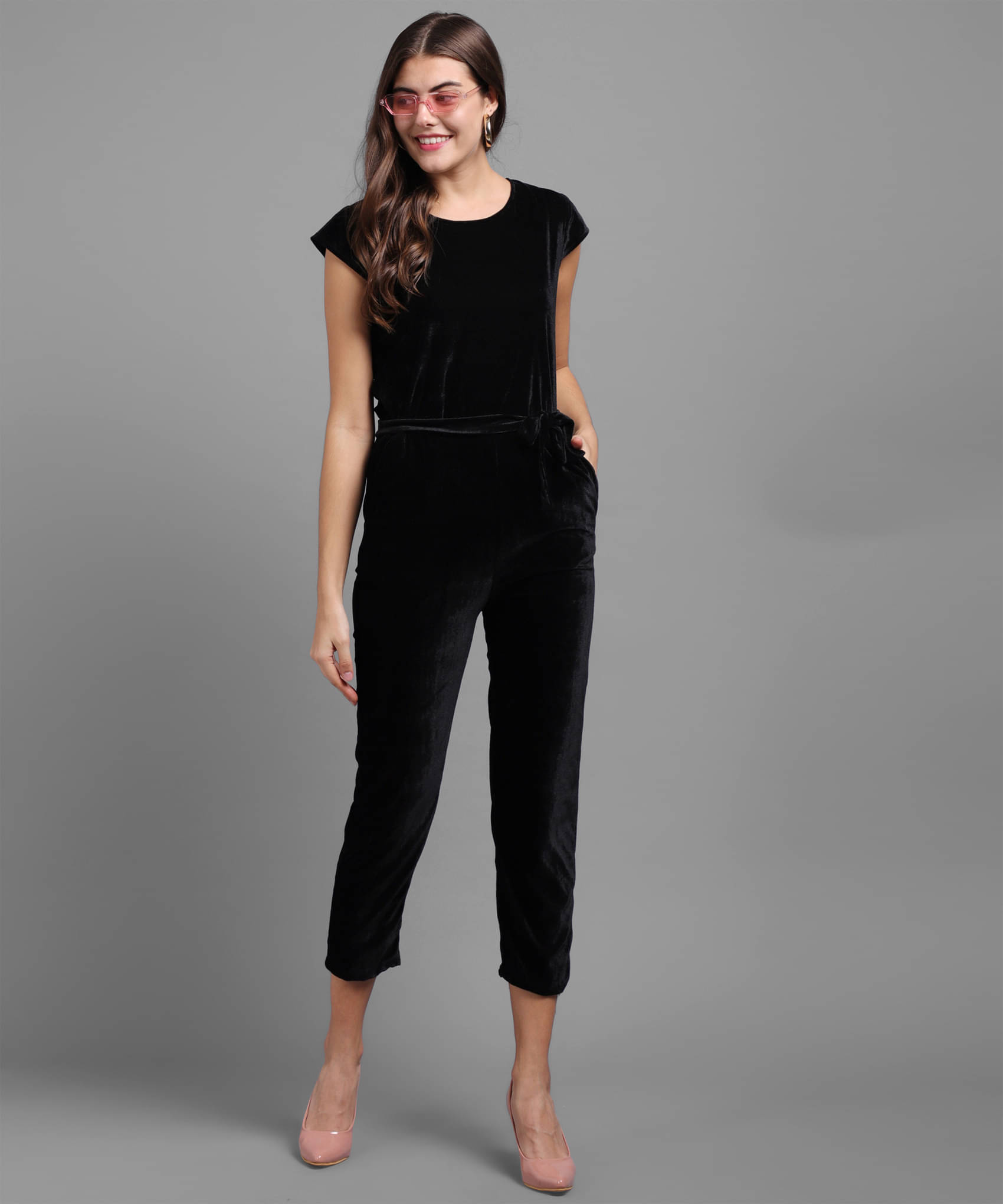 vivient Black Silk Regular Fit Women's Jumpsuit ( Pack of 1 ) vivient Black Silk Regular Fit Women's Jumpsuit ( Pack of 1 )