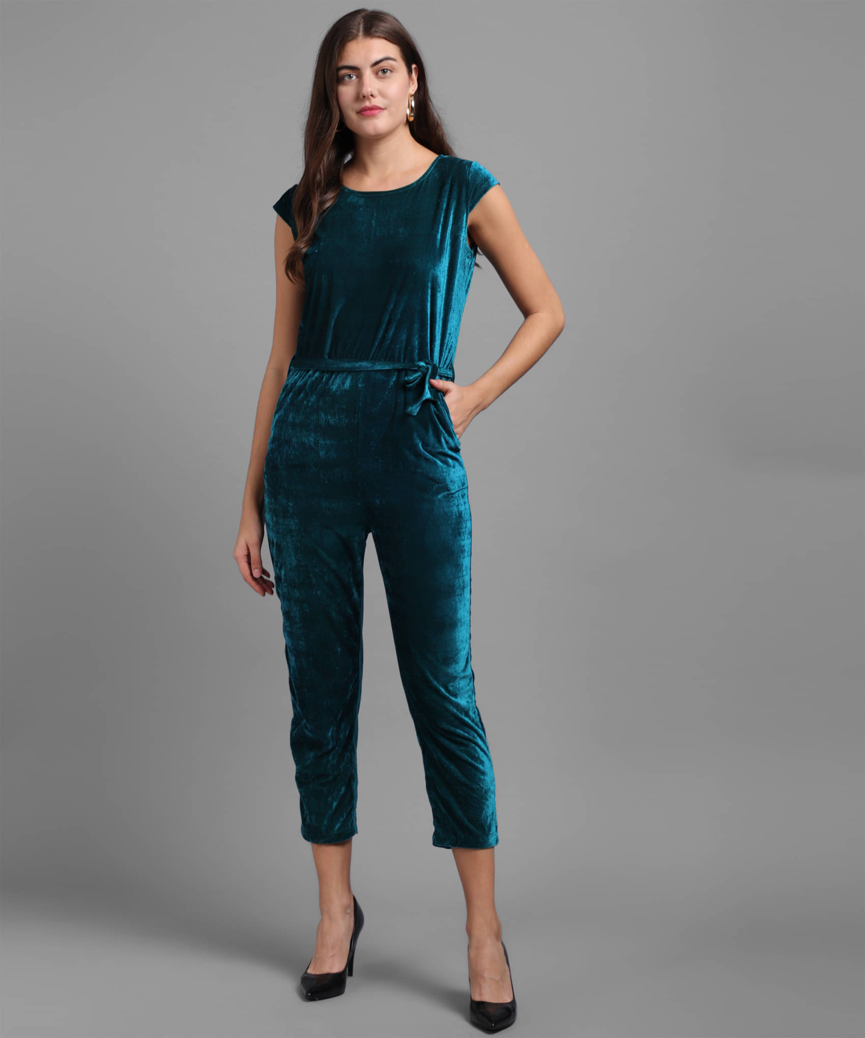 vivient Green Silk Regular Fit Women's Jumpsuit ( Pack of 1 )     			vivient Green Silk Regular Fit Women's Jumpsuit ( Pack of 1 )
