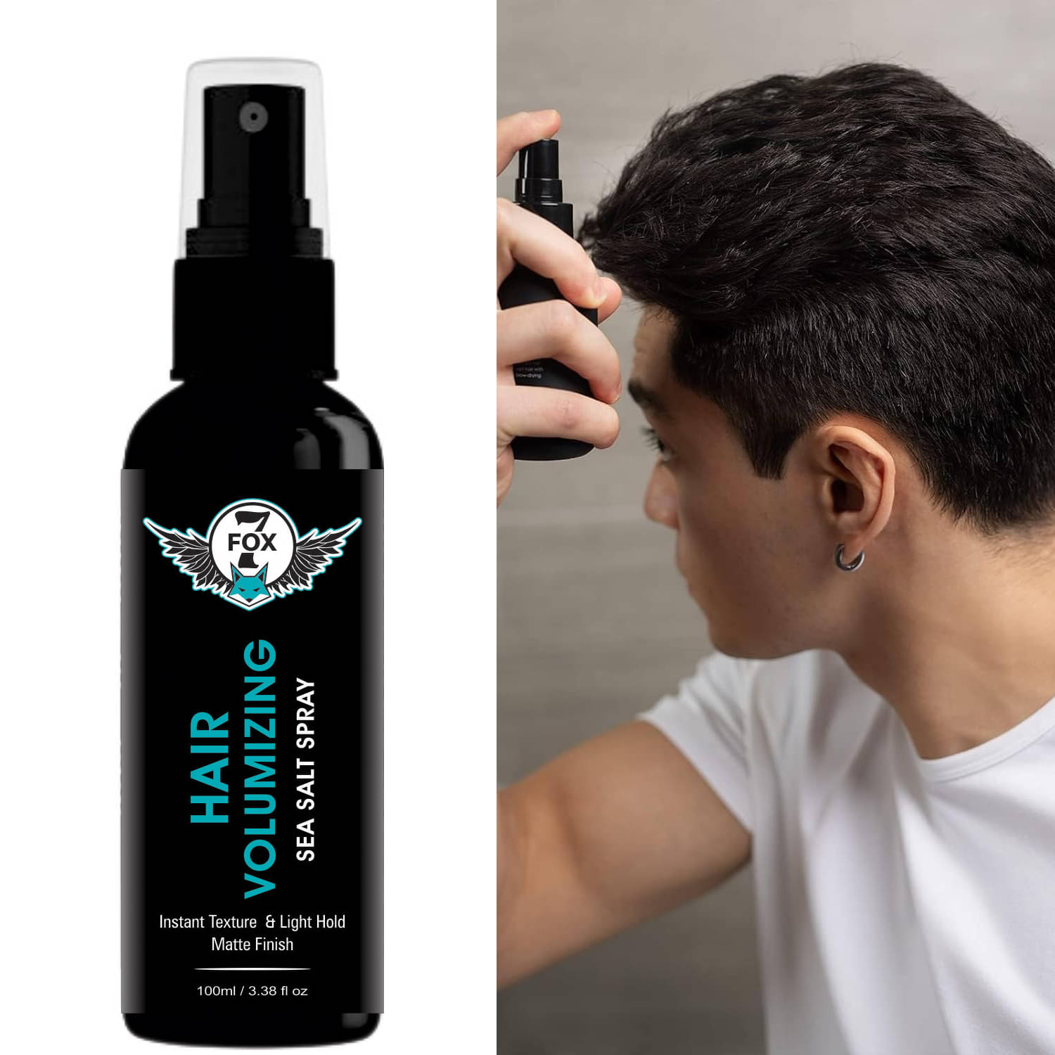     			7 FOX Sea Salt Spray Hair Volume Texture, Heat Protectant, Hold - Hair Mists 100 L