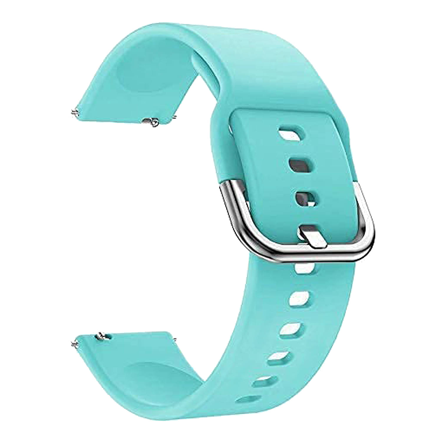     			ACM Watch Strap Silicone Belt 22mm compatible with Itel Unicorn Max Smartwatch Sports Hook Band Light Blue