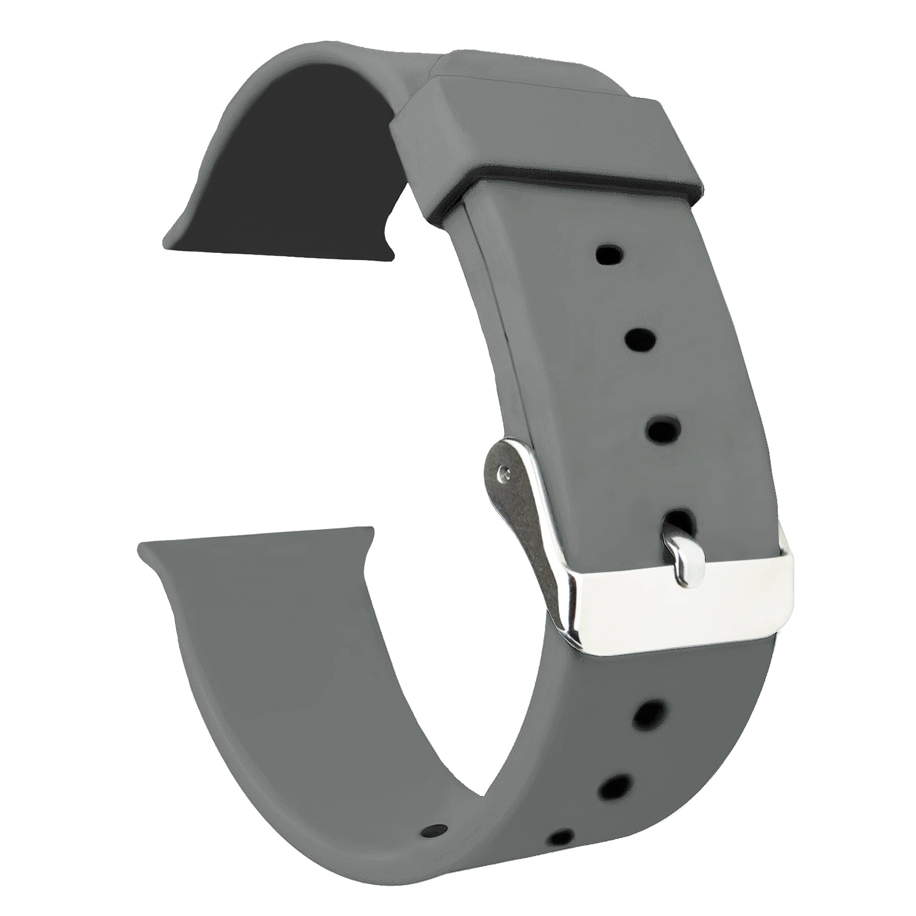     			ACM Watch Strap Slide 42mm 44mm 45mm 46mm 49mm Silicone Belt compatible with Playfit Ultra Smartwatch Classic Casual Band Grey