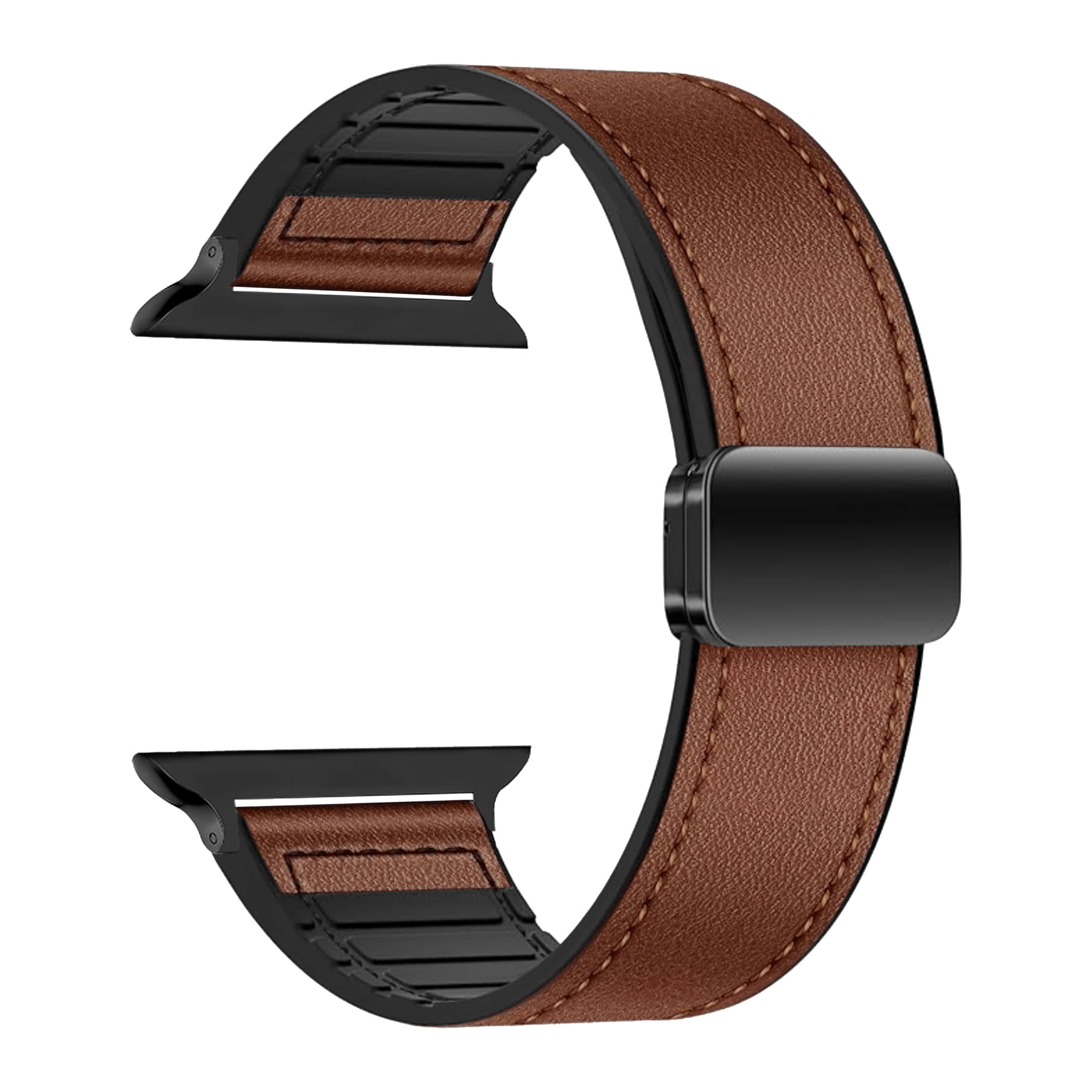 ACM Watch Strap Slide 42mm 44mm 45mm 46mm 49mm Leather Magnetic Silicone compatible with Ptron Force X13 Smartwatch Belt Luxury Band Brown ACM Watch Strap Slide 42mm 44mm 45mm 46mm 49mm Leather Magnetic Silicone compatible with Ptron Force X13 Smartwatch Belt Luxury Band Brown