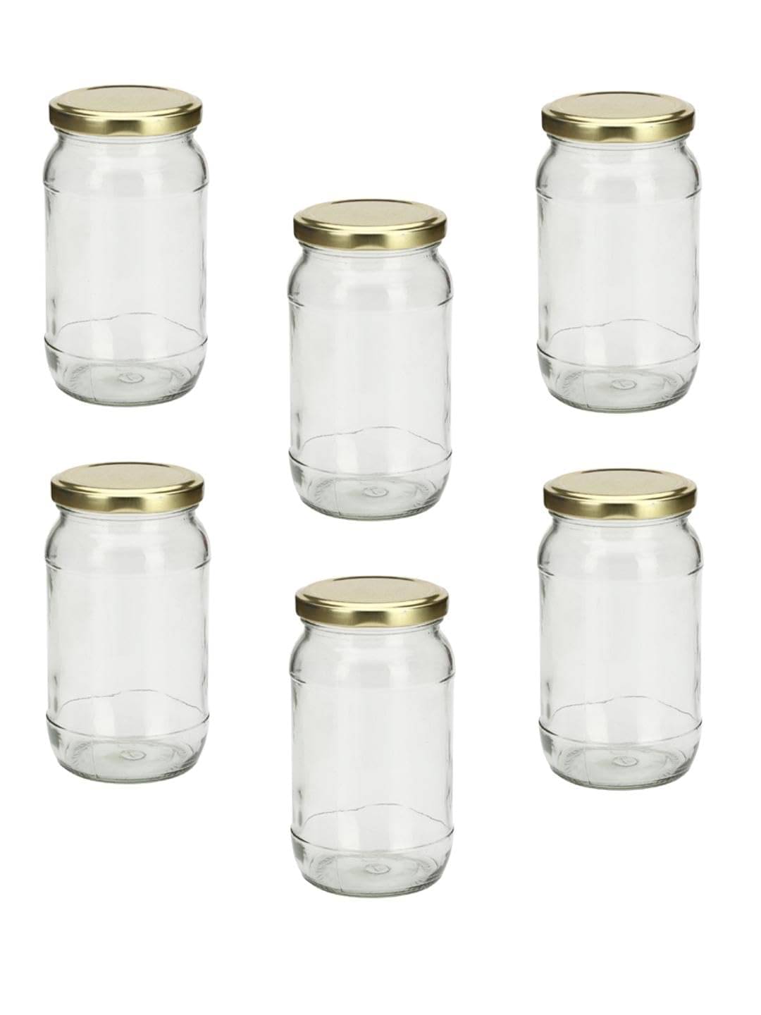     			AFAST Multipurpose Jar Glass Transparent Food Container ( Set Of 6 )