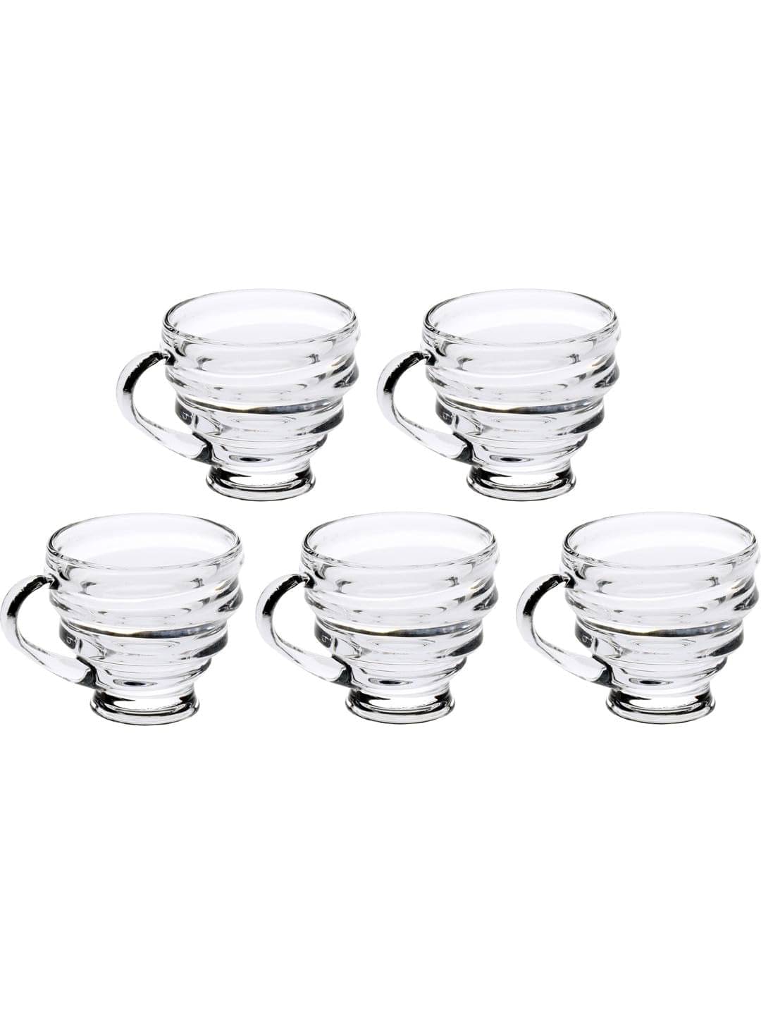     			AFAST Tea Coffee Cup Abstract Glass Tea Cup 150 ml ( Pack of 5 )