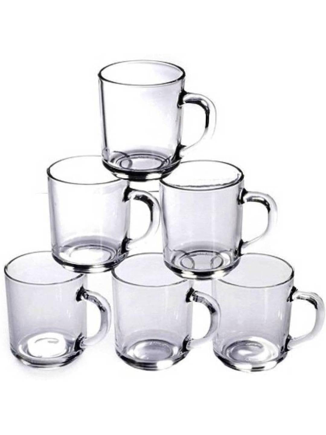     			AFAST Tea Coffee Cup Solid Glass Tea Cup 180 ml ( Pack of 6 )
