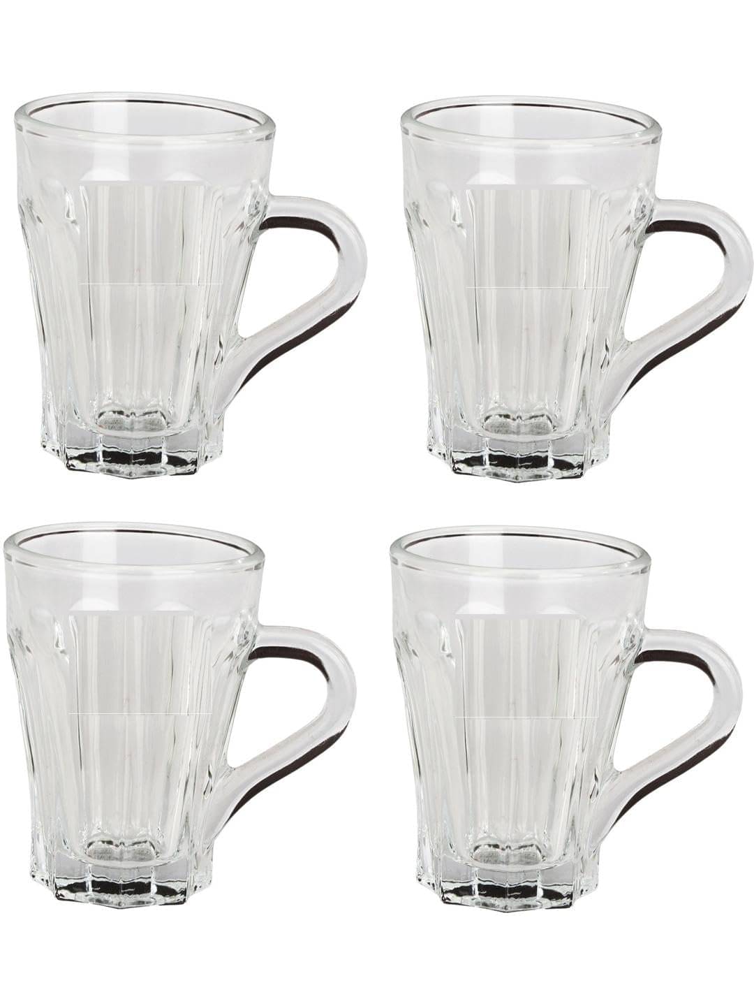     			AFAST Tea Coffee Cup Textured Glass Tea Cup 100 ml ( Pack of 4 )