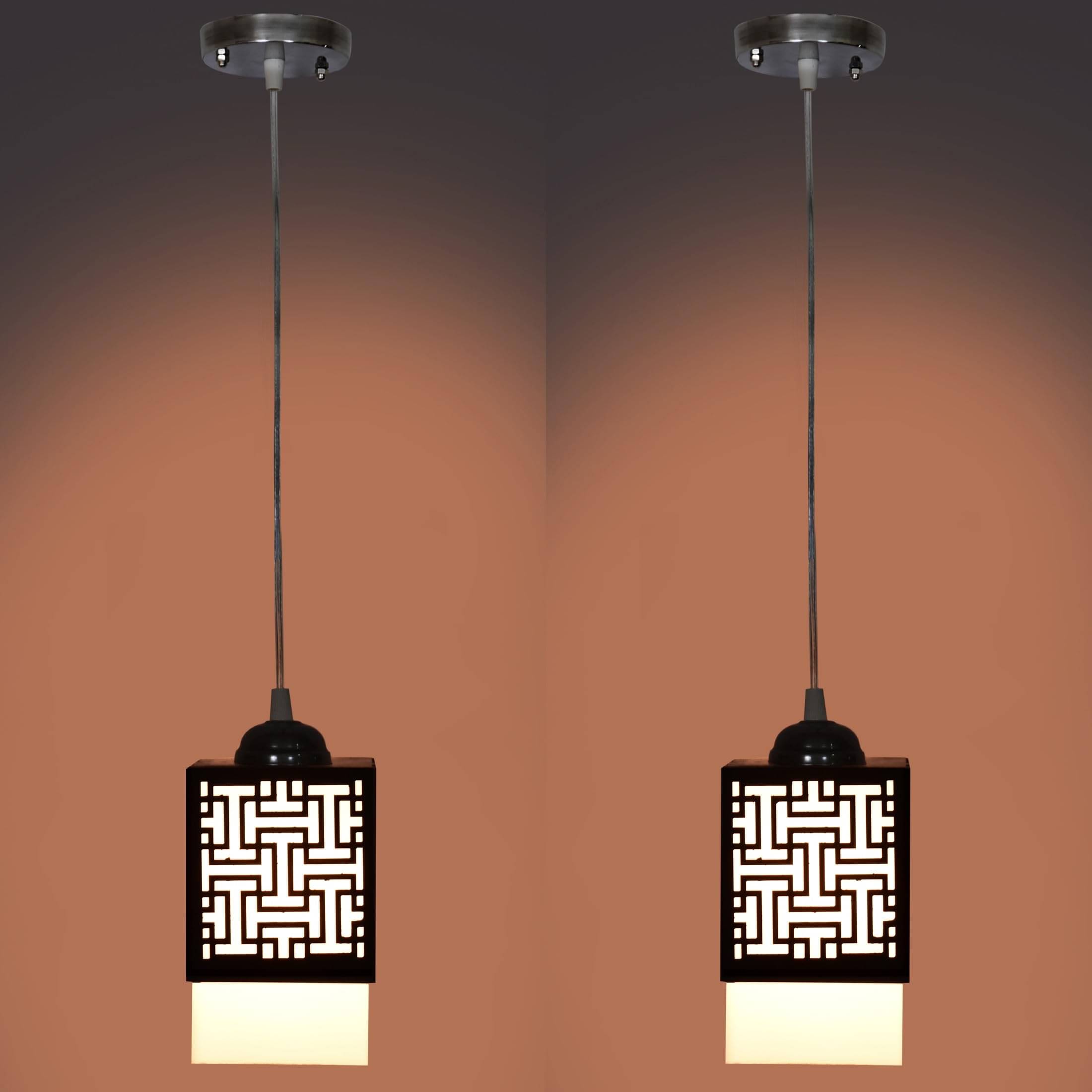 AFAST Wood Black Ceiling Lights - Pack of 2 AFAST Wood Black Ceiling Lights - Pack of 2
