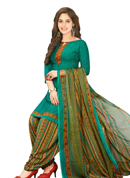 ANNAPURNA CREATION Unstitched Crepe Printed Dress Material - Mint Green ( Pack of 1 ) ANNAPURNA CREATION Unstitched Crepe Printed Dress Material - Mint Green ( Pack of 1 )