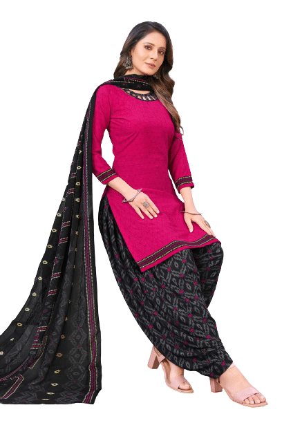 ANNAPURNA CREATION Unstitched Crepe Printed Dress Material - Pink ( Pack of 1 ) ANNAPURNA CREATION Unstitched Crepe Printed Dress Material - Pink ( Pack of 1 )