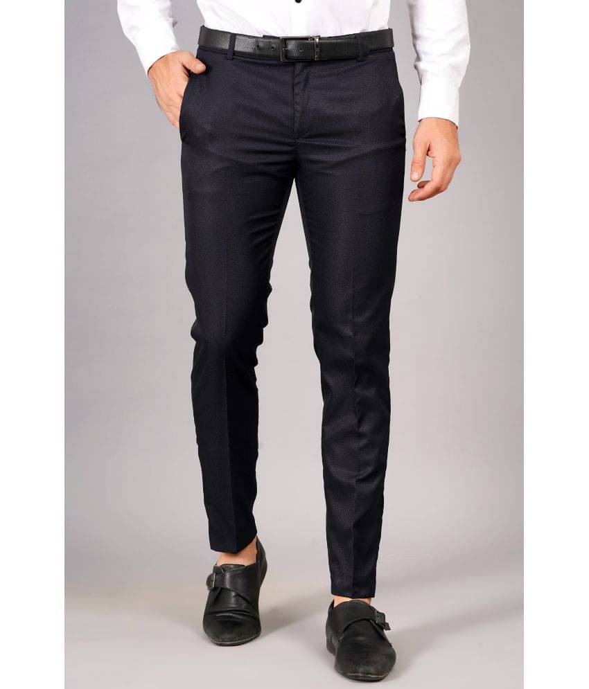     			AXOLOTL Regular Flat Men's Formal Trouser - Navy Blue ( Pack of 1 )
